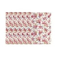 thumbnail image 2 of Home Rose Flower Pattern Placemats Set Of 6 Washable Wipeable Place Mats Place Mats For Festival, Parties, Family Dinner (12 X 18inch), 2 of 8