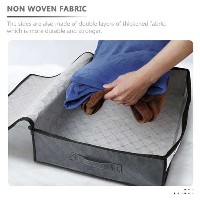 Hytrove Bolsa Organizadora Multiusos Para Ropa Y Edredones Con Buena Ventilación Y Transparente