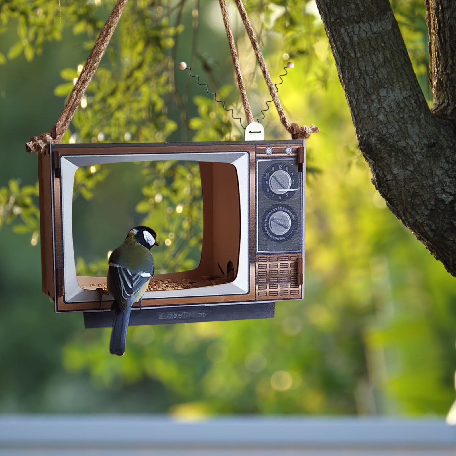 Danhjin Birds Feeder for Outdoors Hummingbirds Unique Garden Hanging Decoration Window Feeder for Birdss Squirrels Proof Outdoor Decor