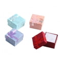 thumbnail image 2 of Earrings Ring Jewellery Square Bowknot Package Gift Case Boxes Cardboard Jewelry Box J8A3, 2 of 9