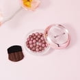 thumbnail image 5 of Luminous Blush Powder, Powder Blusher Ball Three-dimensional Repair Delicate High Gloss Pearl Ball Powder Blusher, Ultra-Fine & Smooth, Longer-Lasting Wear with Natural Luminous Glow (Warm Beige), 5 of 9