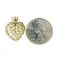 thumbnail image 5 of New 10k yellow gold nugget heart pendant charm fine gift  for women jewelry 1.6g, 5 of 12