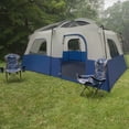 thumbnail image 2 of Wakeman Outdoors 10 Person Camping Tent with Room Divider and Rainfly, Navy, 2 of 9