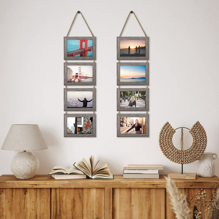 Black and White 4x6 Collage Frame - Holds 4 4x6 Photos (2 Pack) - Excello  Global Brands