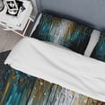 thumbnail image 4 of Designart "Nature-Inspired Trees Painting I" Modern Bedding Covert Set - Other Abstract Black Abstract Bed Set With 2 Shams, 4 of 6