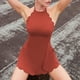 thumbnail image 2 of Vestido corto con ribete festoneado, estilo Sexy para mujer, sin espalda, estilo elegante, traje de vacaciones FLhrweasw Nuevo, 2 of 7