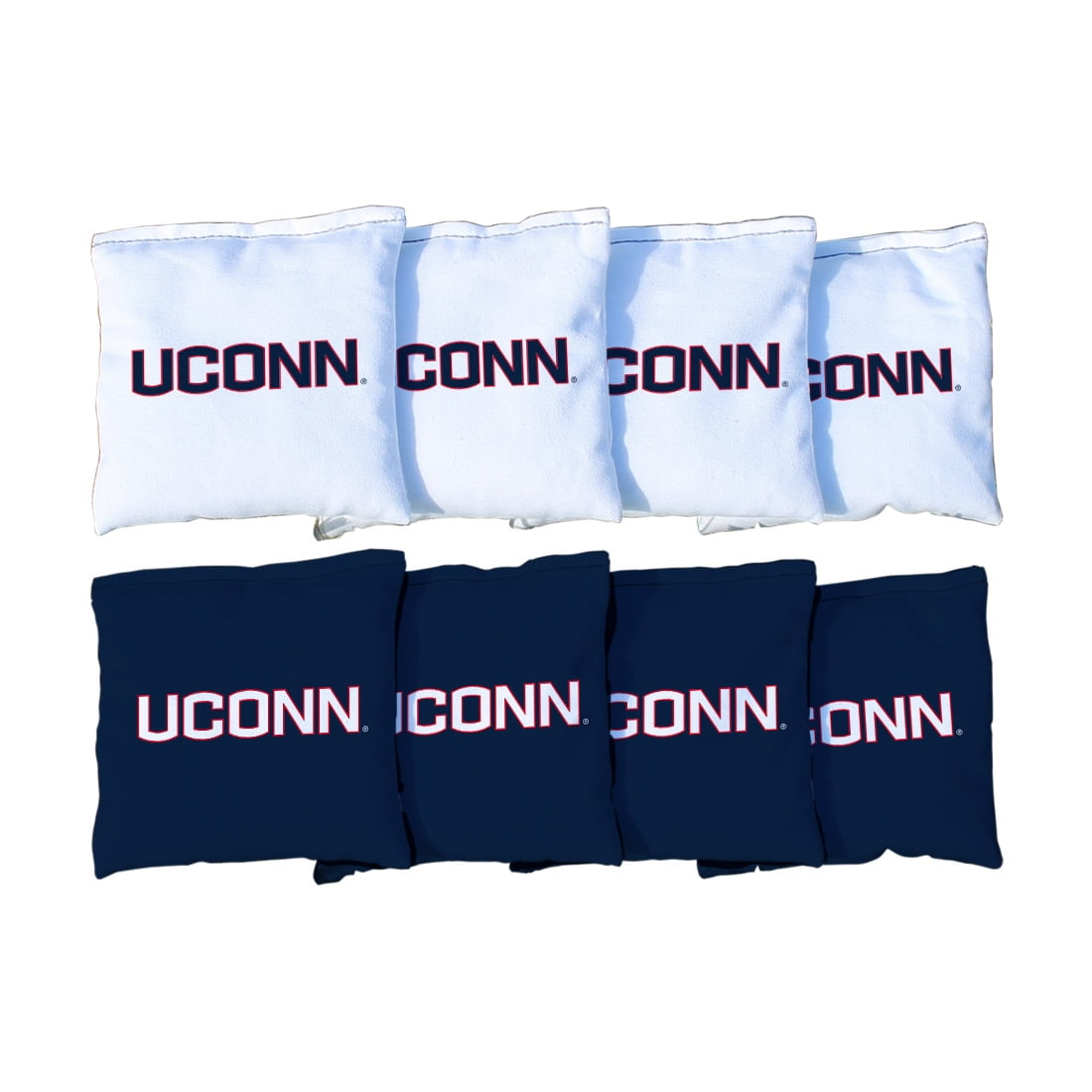 Cornhole Bean Bags Set of 8 ACA Regulation Bags UNIV OF CONNECTICUT HUSKIES !! 
