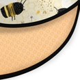thumbnail image 3 of 36.2 Inch Round Floor Mat Cute Bees and Honeycomb Pattern Carpet Decor Rug for Living Room Bedroom, 3 of 6