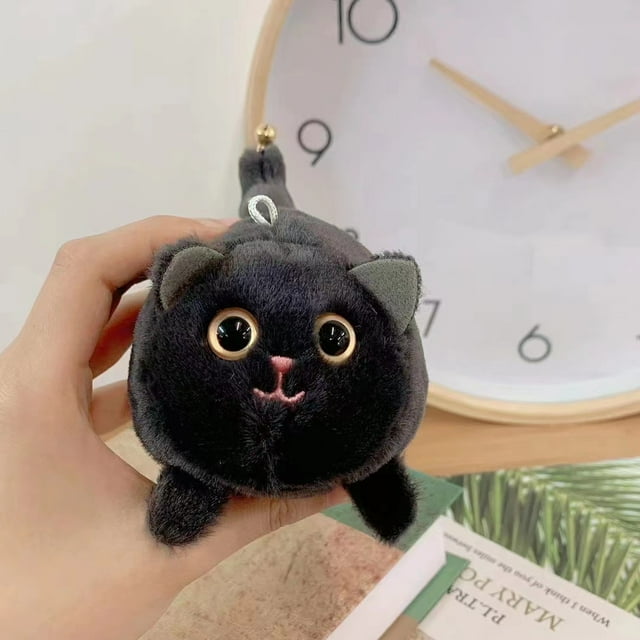 Chat Rouge en Filet à Queue Remuante Petit Cochon Volant Corde à Tirer panda Jouet en Peluche Pendentif Poupée Chiot kapibala DMH