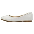 thumbnail image 5 of BURUDANI Kids Girls Princess Flat Shoes Dress Shoes Slip On Wedding Shoes New-Muy White/Pat Size 1, 5 of 5