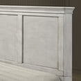 thumbnail image 6 of Roundhill Furniture Maderne Wood Panel Bed with Dresser, Mirror, Two Nightstands, King, Antique White Finish, 6 of 18