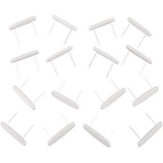 Fresh Ideas Bed Skirt Dust Ruffle Pins, Spiral Push Pins to Keep Bed Skirt  in Place, Set of 12