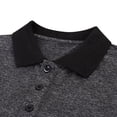 thumbnail image 4 of JIAYUE Mens Polo Shirts Business Button Turndown Collar Classic Solid Color Casual Loose Fit Cozy Short Sleeve Versatiel Breathable Male Tops, 4 of 5