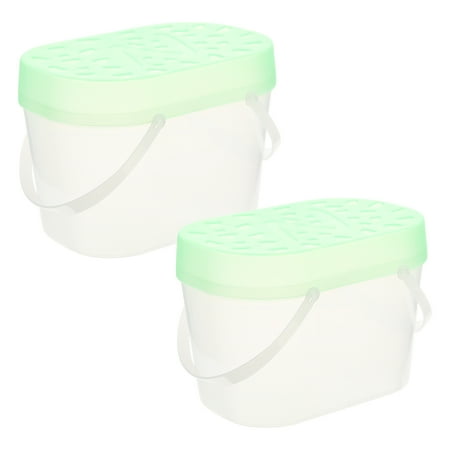 2 Pcs Pet Carrying Box Transport for Cats Dog Bag Hamster Cases Cage Outdoor Cages Travel Carriers Portable Plastic
