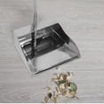 thumbnail image 3 of FENGGUIQU Heavy Duty Stainless Steel Dustpan with Handle, Upright Garbage Shovel for Home Cleaning, 10 x 8.5 Inches, 3 of 8