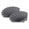 thumbnail image 1 of TIELUTT 2PCS Drain Silicone Soap Deflecting Soap Dish Non Soap Mat Dish Rack Tray Dish Drying Rack Stainless Steel 304 Large Dish Drying Mat with Makeup Mat Roll up Dish Dryer Rack over The, 1 of 4