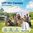 thumbnail image 3 of SPECSTAR 10'x10' Pop Up Canopy, One Push Set-up Tent with 1 Sidewall for Outdoor, White, 3 of 10