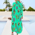 thumbnail image 5 of 2024 Cartoon Ice Cream Casual Dress Foodie Aesthetic Dresses Long Sleeve Trendy Chiffon Dress Womens V Neck Pattern Oversized Clothes, 5 of 7
