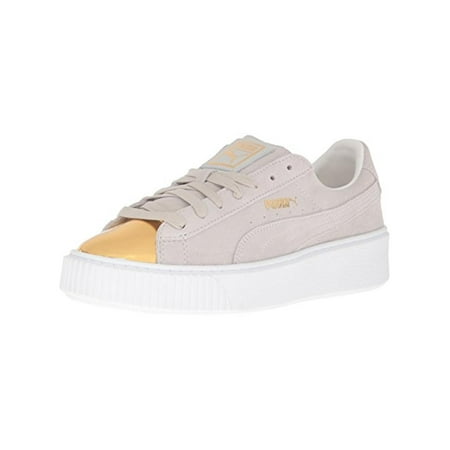 Puma Women's Platform Suede Gold / Star White Ankle-High Fashion Sneaker - 8.5M