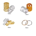 thumbnail image 1 of 90pcs Hair Clips Rings Hair Braid Rings Dreadlock Hair Clips Hair Extension Ring Fashion Shows Photo Exhibitions Weddings, 1 of 8