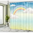 thumbnail image 5 of Ambesonne Cloud Shower Curtain, Semi Circle Style Rainbow, 69"Wx84"L, Multicolor, 5 of 5