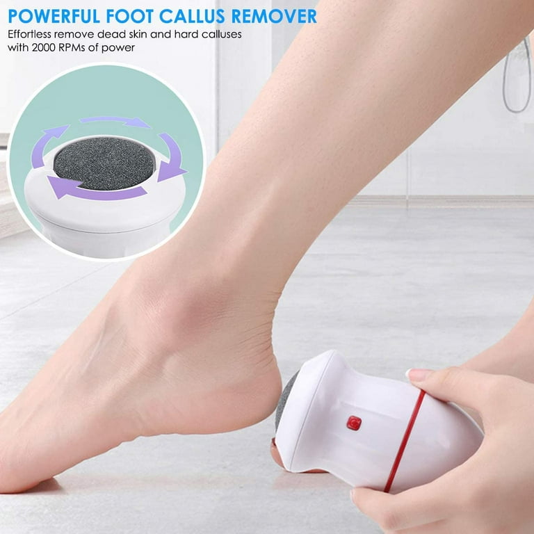 Electric Foot Grinder Vacuum Callus Remover Foot Pedicure Tools  Rechargeable Foot Files Clean Tools For Hard Cracked Skin