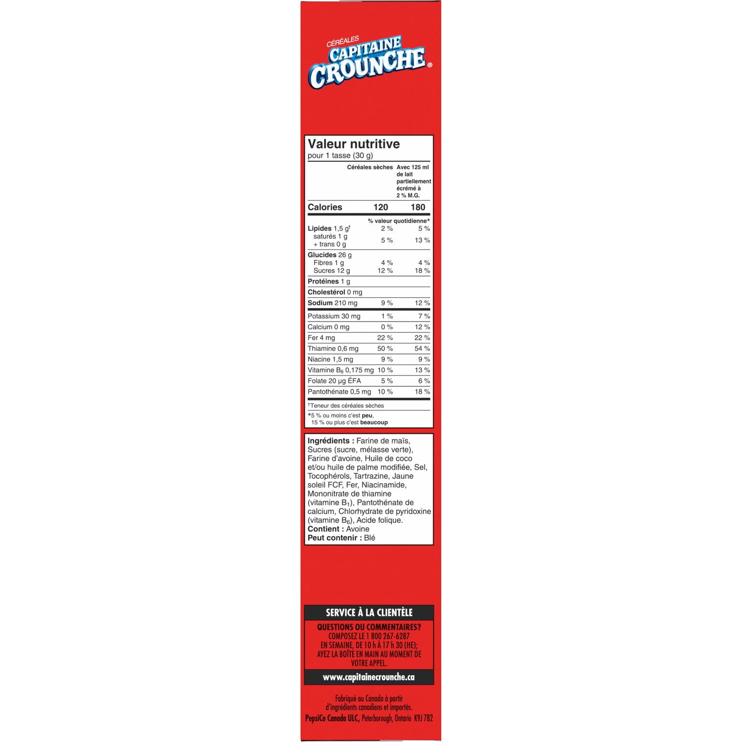 Cap'N Crunch Original Cereal, 350 g.