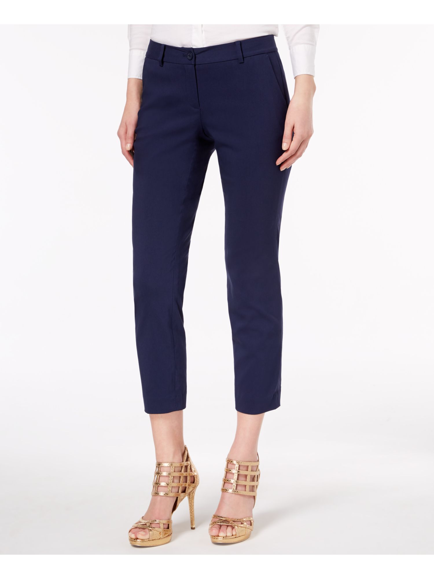 MICHAEL KORS Womens Navy Short Length 