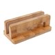 thumbnail image 1 of Soporte vertical para portátil con soporte ajustable, base de bambú antideslizante, organizador de escritorio, ideal para oficina., 1 of 9