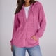 thumbnail image 5 of Suéteres para Mujer, Sudaderas de Punto de Larga con Cremallera, Sudaderas Acanaladas, Sudaderas Casuales Holgadas con Bolsillo. Rosa XXL, 5 of 9