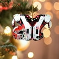 thumbnail image 1 of Christmas Decor Hangs DIY American Football Shoulder Pads And Helmet For Christmas Tree Decoration Car Rearview Mirror Pendant Crafts Collection Household pendant, 1 of 7