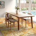 thumbnail image 3 of AUKOW Washable Area Rugs 8x10 - Abstract Living Room Rugs Modern Neutral Soft Rug Stain Resistant Non-Slip Low Pile Large Carpet for Bedroom Dining Room Nursery Home Office - Orange/Gold, 3 of 8