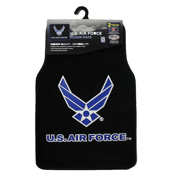 2 Piece Car Floor Mats - Air Force