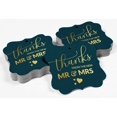thumbnail image 4 of Inkdotpot Pack Of 100 Thanks From The New Wedding Paper Tags DIY Craft Bracket Shape Real Gold Foil Hang Tags, 4 of 7