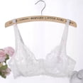 thumbnail image 2 of LYEAA Lace Bras for Women Underwire Push Up Bras Supportive Lightweight Breathable Soft Comfortable Everyday Bra White 36, 2 of 5