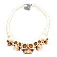 thumbnail image 1 of kreepsville 666 Skull Collection Necklace in White, 1 of 3