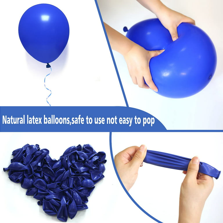 PartyWoo Royal Blue Balloons, 120 Pcs 5 inch Dark Blue Balloons, Blue Balloons for Balloon Garland or Balloon Arch As Birthday Party Decorations