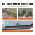 thumbnail image 3 of 6 inch x 100ft Solar Panel Bird Guard, Critter Guard Roll Kit with 60pcs Stainless Steel Fasteners, Solar Panel Guard with Rust-proof PVC Coating, 1/2 inch Wire Roll Mesh, 3 of 7