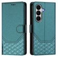 thumbnail image 2 of For Samsung Galaxy A27 5G 6.7inch Phone Case Wallet, RFID Blocking Magnetic Buckle Flip Leather TPU Cover with Card Holder Wrist Strap Shockproof Phone Case,Green,For Galaxy A27 5G, 2 of 8