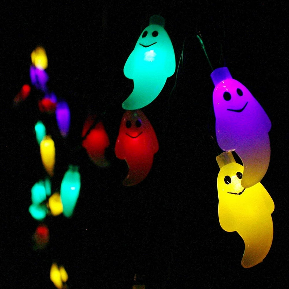 Ghost String Lights
 Halloween String Light Decoration Solar Powered Ghost Shape LED String