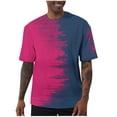 thumbnail image 1 of Styesk T-Shirts pour Homme Imprimés Décontractés Élastiques Sport à Manches Courtes à Col Rond Blouses, 1 of 3