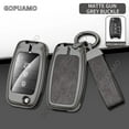 thumbnail image 4 of For Kia C 3 buttons key case K2 K3 K4 K5 Sid Rio Soul Sportage Ceed Sorento Cerato Keychain Zinc alloy+leather Car Key Cover, 4 of 12