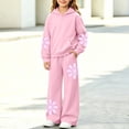 thumbnail image 3 of Mooqilaa Girls Outfit Sets Long Sleeve, Casual Spring Fall 2 Piece Graphic Girls Clothing Sets Size 14-16 Pink, 3 of 7