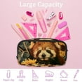 thumbnail image 4 of PhooArto Pencil Case, Cute Red Panda Sunflowers Large Capacity Pencil Pouch Stationery Pen Bag, 4 of 7