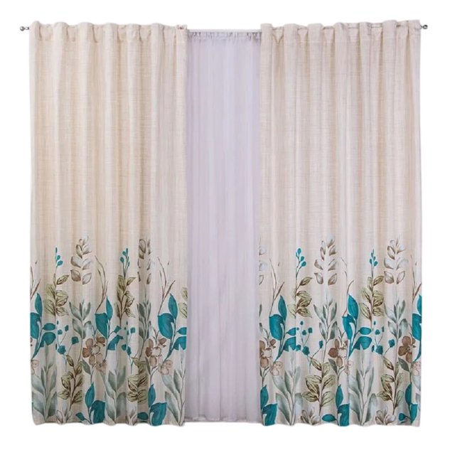 Cortina Decorativa Larga Annie Shedron Poliester Concord