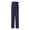 thumbnail image 4 of BLVB Women's Plus Size Wide Leg Cotton and Linen Pants, Navy, XX-Large, 4 of 5