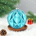thumbnail image 4 of Christmas Ball Ornaments 6 Pcs - 3 inch Large Shatterproof Christmas Balls, Textured Decorations Indoor, Classic Holiday Party Hanging Ornaments for Xmas Tree, Wreath, Vines, Blue, 4 of 8