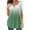 Green, variant on Buigttklop Women'S Summer Gradient Tunic Top Plus Size Casual Loose V-Neck Short-Sleeved T-Shirt Pleated Tops