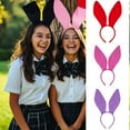thumbnail image 2 of BEGHUAS Rabbits Cosplay Makeup Headband Sweet Long Ear Easters Headwear Hairbands Dress up Hairbands Birthday Party, 2 of 4