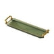 thumbnail image 1 of Bandeja rectangular para servir, bandeja para joyas con asas, bandeja para tazas, bandejas para mesa de té, bandeja para tocador Verde, 1 of 9